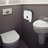 Диспенсер для туалетной бумаги ULTRA LAIMA PROFESSIONAL (Система T2), малый, белый, ABS-пластик, 606835 - фото 2701943