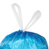 Мешки для мусора с завязками LAIMA "ULTRA" 60 л, синие, рулон 20 шт., прочные, ПНД 17 мкм, 60х70 см, 607692 - фото 2702192