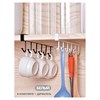 Держатель для полотенец и кухонной утвари 6 крючков подвесной для шкафов и полок LAIMA HOME, 608002 - фото 2702363