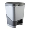Ведро-контейнер 20 л с педалью, для мусора, 43х33х33 см, цвет серый/графит, 428-СЕРЫЙ, 434280165 - фото 2702877