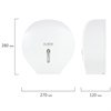 Диспенсер для туалетной бумаги LAIMA PROFESSIONAL BASIC (Система T2), малый, белый, ABS-пластик, 606682 - фото 2703094