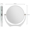 Зеркало настольное BRABIX, круглое, диаметр 17 см, двустороннее, с увеличением, прозрачная рамка, 607424 - фото 2703268