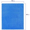 Тряпка для мытья пола из микрофибры 70х80 см "ULTRASONIC INDIGO COLOUR", синяя, 220 г/м2, LAIMA HOME, 608220 - фото 2703539