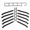 Вешалка-плечики трансформер, 5 плечиков, металл с покрытием, черные, BRABIX ULTRA, 607474 - фото 2703609