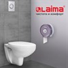 Диспенсер для бытовой туалетной бумаги LAIMA, КРУГЛЫЙ, тонированный серый, 605046 - фото 2703616