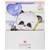 Пакет подарочный (1 штука) 26x13x32 см, ЗОЛОТАЯ СКАЗКА "Lovely Panda", глиттер, белый с голубым, 608241 - фото 2703757