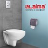 Диспенсер для бытовой туалетной бумаги LAIMA, тонированный серый, 605044 - фото 2703808