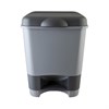 Ведро-контейнер 20 л с педалью, для мусора, 43х33х33 см, цвет серый/графит, 428-СЕРЫЙ, 434280165 - фото 2703859