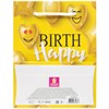 Пакет подарочный (1 штука) 11x6x15 см, ЗОЛОТАЯ СКАЗКА "Happy Birthday", глиттер, желтый, 608237 - фото 2704478
