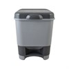 Ведро-контейнер 8 л с педалью, для мусора, 30х25х24 см, цвет серый/графит, 427-СЕРЫЙ, 434270065 - фото 2704488