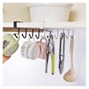 Держатель для полотенец и кухонной утвари 6 крючков подвесной для шкафов и полок LAIMA HOME, 608002 - фото 2704548