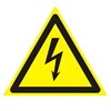 Знак предупреждающий "Опасность поражения электрическим током", 200х200х200 мм, 610007/W08 - фото 2704563