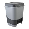 Ведро-контейнер 8 л с педалью, для мусора, 30х25х24 см, цвет серый/графит, 427-СЕРЫЙ, 434270065 - фото 2704868