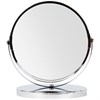 Зеркало настольное BRABIX, круглое, диаметр 17 см, двустороннее, с увеличением, металлическая рамка, 607422 - фото 2704993