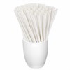 Трубочки для коктейлей бумажные, прямые, 6х205 мм, белые, комплект 50 штук, LAIMA, 608366 - фото 2705428
