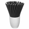 Трубочки для коктейлей бумажные, прямые, 6х205 мм, черные, комплект 50 штук, LAIMA, 608365 - фото 2705693