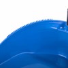 Совок для мусора + щетка, рукоятки 80 см пластик, синий, "ЛЕНИВКА XL", LAIMA, 608212 - фото 2706241