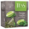 Чай TESS "Ginger Mojito" зеленый с ароматом мяты, цедрой лимона, имбирем, 20 пирамидок по 1,8 г, 0788-12 - фото 2707569