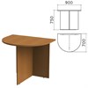 Стол приставной к столу для переговоров (640111) "Монолит", 900х700х750 мм, орех гварнери, ПМ19.3 - фото 2710296