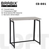 Стол на металлокаркасе BRABIX "LOFT CD-001", 800х440х740 мм, складной, цвет дуб антик, 641210 - фото 2710938
