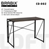 Стол на металлокаркасе BRABIX "LOFT CD-002", 1000х500х750 мм, складной, цвет морёный дуб, 641212 - фото 2710941