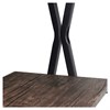 Стол на металлокаркасе BRABIX "LOFT CD-004", 1200х535х1110 мм, 3 полки, цвет морёный дуб, 641218 - фото 2711705