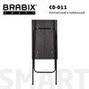 Стол BRABIX "Smart CD-011", 600х380х705 мм, ЛОФТ, складной, металл/ЛДСП ясень, каркас черный, 641879 - фото 2712193
