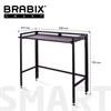 Стол BRABIX "Smart CD-009", 800х455х795 мм, ЛОФТ, складной, металл/ЛДСП ясень, каркас черный, 641875 - фото 2712760