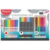 Набор для творчества MAPED "Colouring Set", 10 фломастеров, 10 капиллярных ручек, 12 двусторонних цветных карандашей, точилка, 897417 - фото 2713240