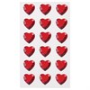 Стразы самоклеящиеся "Сердце", красные, 16 мм, 18 шт., на подложке, ОСТРОВ СОКРОВИЩ, 661579 - фото 2713660