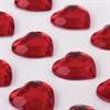 Стразы самоклеящиеся "Сердце", красные, 16 мм, 18 шт., на подложке, ОСТРОВ СОКРОВИЩ, 661579 - фото 2713891