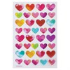 Наклейки гелевые "Сердца", многоразовые, с блестками, 10х15 см, ЮНЛАНДИЯ, 661830 - фото 2714231