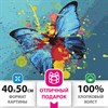 Картина по номерам 40х50 см, ОСТРОВ СОКРОВИЩ "Голубая бабочка", на подрамнике, акриловые краски, 3 кисти, 662486 - фото 2715230