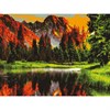 Картина по номерам 40х50 см, ОСТРОВ СОКРОВИЩ "Горное озеро", на подрамнике, акриловые краски, 3 кисти, 662462 - фото 2715302