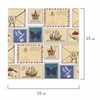 Цветная WASHI-бумага для декора "ВИНТАЖ", 15х15 см, 12 листов, 6 дизайнов, рисовая бумага, ОСТРОВ СОКРОВИЩ, 661721 - фото 2715527