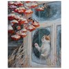 Картина по номерам 40х50 см, ОСТРОВ СОКРОВИЩ "Кот и снегири", на подрамнике, акрил, кисти, 662899 - фото 2716981