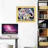 Картина стразами (алмазная мозаика) сияющая 40х50 см, ОСТРОВ СОКРОВИЩ "Индийские слоны", без подрамника, 662452 - фото 2717329