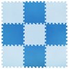Коврик-пазл напольный 0,9х0,9 м, мягкий, синий, 9 элементов 30х30 см, толщина 1 см, ЮНЛАНДИЯ, 664662 - фото 2718567