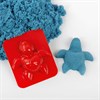 Песок для лепки кинетический BRAUBERG KIDS, синий, 500 г, 2 формочки, ведерко, 665095 - фото 2718846