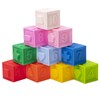 Тактильные кубики, сенсорные игрушки развивающие с функцией сортера, ЭКО, 10 штук, ЮНЛАНДИЯ, 664703 - фото 2721010