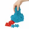 Песок для лепки кинетический BRAUBERG KIDS, синий, 500 г, 2 формочки, ведерко, 665095 - фото 2721515