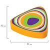 Ластик ПИФАГОР "Дельта", 31х31х7 мм, ассорти, треугольный, 223616 - фото 2822293