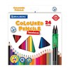 Карандаши цветные пластиковые, BRAUBERG PREMIUM 24 цвета + 2 чернографитных карандаша, 181937 - фото 2913700