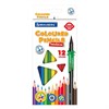 Карандаши цветные BRAUBERG PREMIUM 12 цветов + 1 чернографитный карандаш, трехгранные, грифель 3 мм, 181936 - фото 2913701