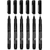 Капиллярные ручки линеры 6 шт. черные, 0,2/0,25/0,3/0,35/0,45/0,7 мм, BRAUBERG ART CLASSIC, 143942 - фото 3025393