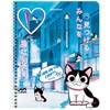 Тетрадь А5 80 л. BRAUBERG, гребень, клетка, обложка картон, "Anime Cats" (микс в спайке), 404415 - фото 3025499