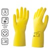 Перчатки латексные КЩС, сверхпрочные, плотные, хлопковое напыление, размер 8,5-9 L, большой, желтые, HQ Profiline, 73587 - фото 3025577