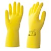 Перчатки латексные КЩС, сверхпрочные, плотные, хлопковое напыление, размер 8,5-9 L, большой, желтые, HQ Profiline, 73587 - фото 3025591