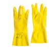 Перчатки латексные КЩС, сверхпрочные, плотные, хлопковое напыление, размер 8,5-9 L, большой, желтые, HQ Profiline, 73587 - фото 3025636