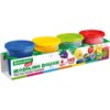 Пластилин-тесто для лепки BRAUBERG KIDS, 4 цвета, 560 г, яркие классические цвета, крышки-штампики, 106715 - фото 3301549